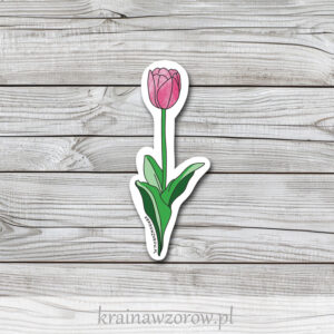 0014-tulipan-naklejka-pojedyncze-krainawzorow-pl