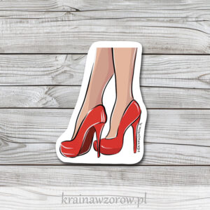 0016-czerwone-szpilki-naklejka-pojedyncze-krainawzorow-pl