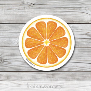 0030-pomarancza-naklejka-pojedyncze-krainawzorow-pl