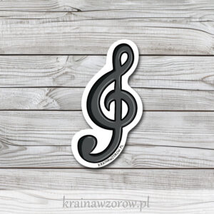0036-klucz-wiolinowy-naklejka-pojedyncze-krainawzorow-pl