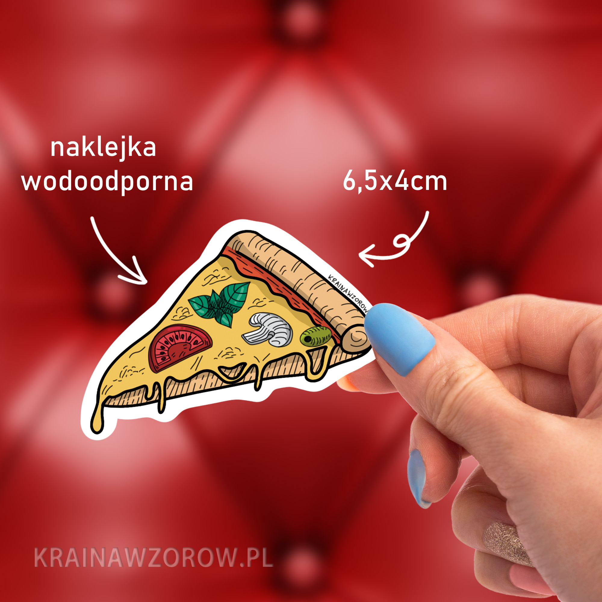 pizza-naklejka-kraina-wzorow-perspektywa pizza-naklejka-kraina-wzorow-wielkosc