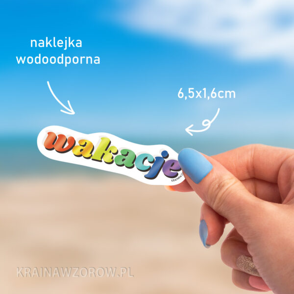 wakacje-napis-naklejka-kraina-wzorow-wielkosc