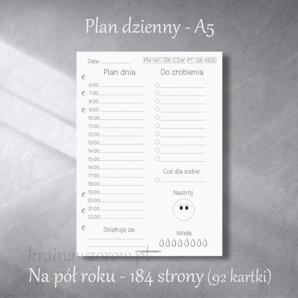 wklad-plan-dzienny-pol-roku-a5-krainawzorow-pl wklad-plan-dzienny-pol-roku-a5-krainawzorow-pl