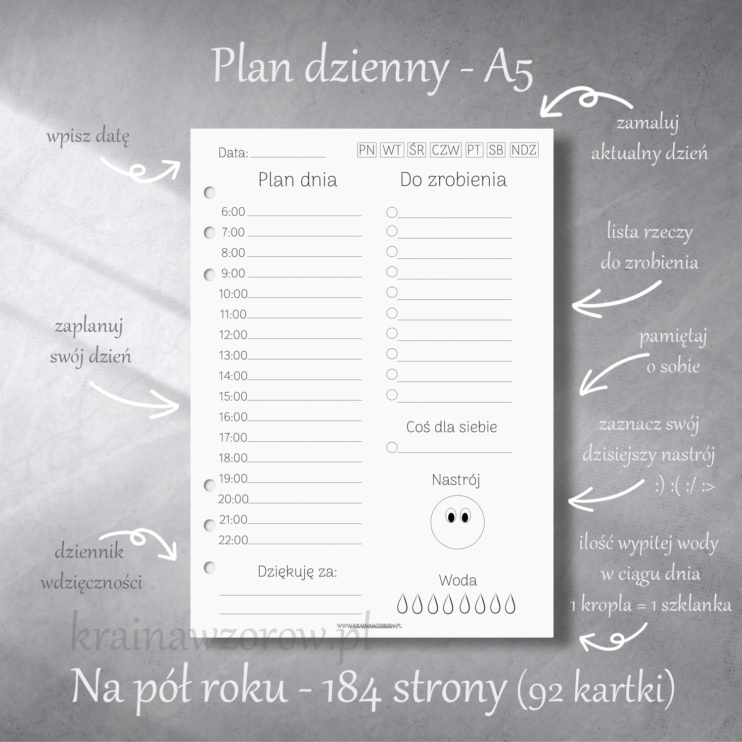 wklad-plan-dzienny-pol-roku-a5-krainawzorow-pl-objasnienie wklad-plan-dzienny-pol-roku-a5-krainawzorow-pl-objasnienie