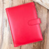 binder-okladka-a5-skorzany-organizer-czerwony-krainawzorow-pl