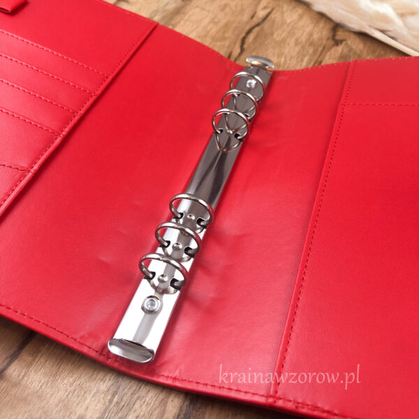 binder-okladka-a5-skorzany-organizer-czerwony-krainawzorow-pl-2
