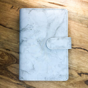 binder-okladka--a6-organizer-szara-marmurkowa-krainawzorow-pl