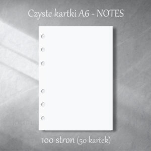 wklad-a6-czyste-kartki-krainawzorow-pl