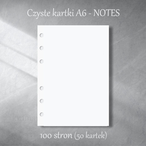 wklad-a6-czyste-kartki-krainawzorow-pl wklad-a6-czyste-kartki-krainawzorow-pl