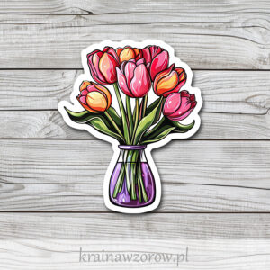 0058-tulipany-w-wazonie-naklejka-pojedyncze-krainawzorow-pl.jpg