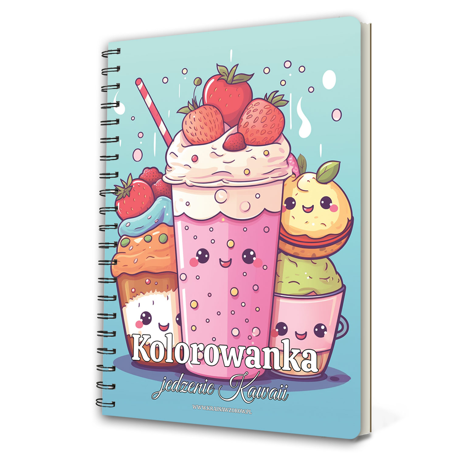 kolorowanka-na-spirali-jedzenie-kawaii-krainawzorow-pl-003a
