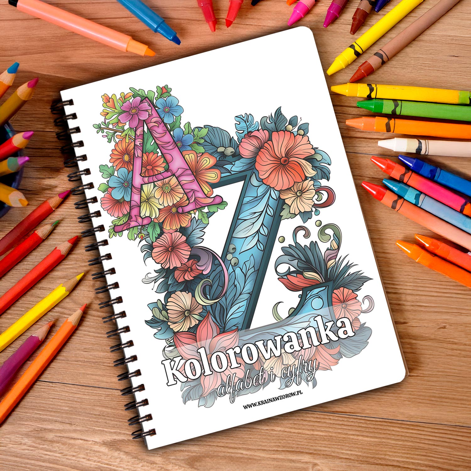 kolorowanka-okladka-kredki-alfabet-i-cyfry kolorowanka-okladka-kredki-alfabet-i-cyfry