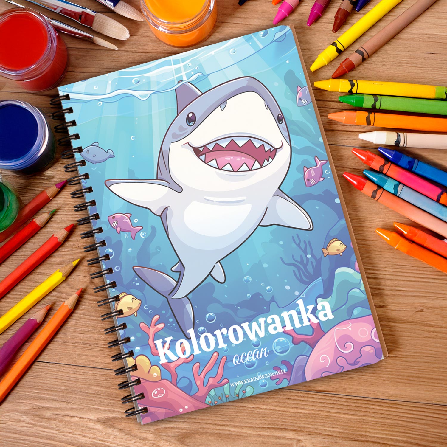 kolorowanka-okladka-kredki-ocean kolorowanka-okladka-kredki-ocean