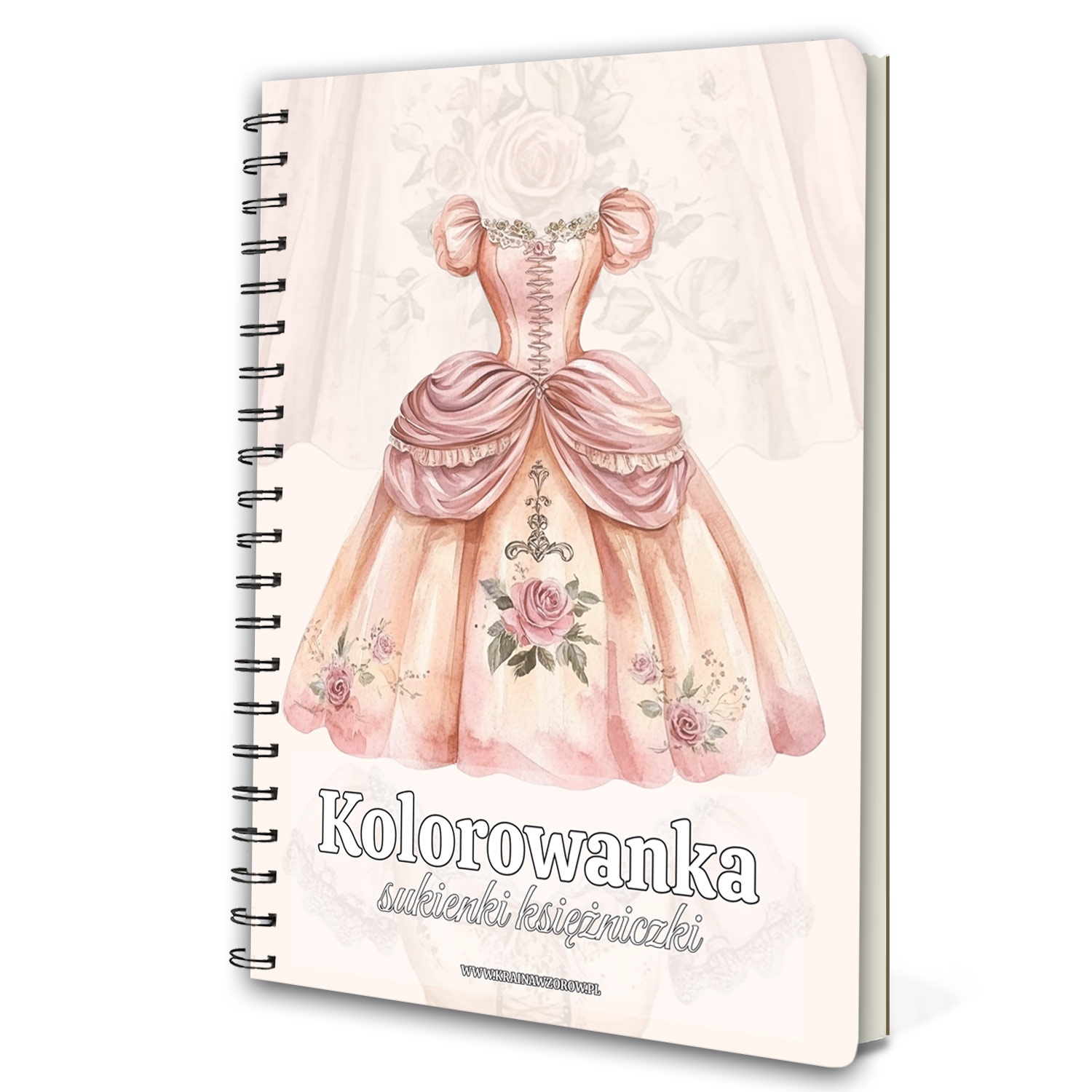 kolorowanka-na-spirali-sukienki-ksiezniczkikrainawzorow-pl-003a