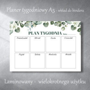 liscie-laminowany-planer-tygodniowy-wklad-a5-krainawzorow-pl