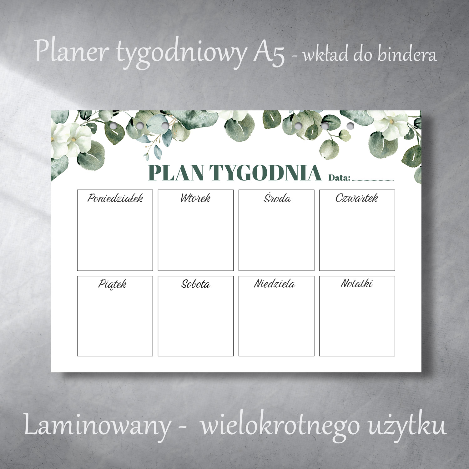 liscie-laminowany-planer-tygodniowy-wklad-a5-krainawzorow-pl liscie-laminowany-planer-tygodniowy-wklad-a5-krainawzorow-pl