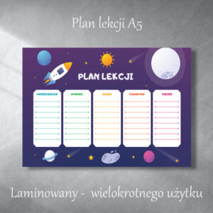 plan-lekcji-kosmos-laminowany-krainawzorow-pl