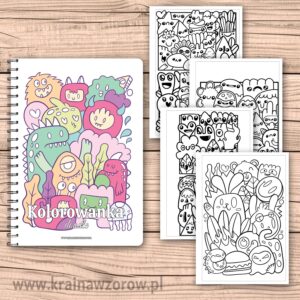 Doodle • kolorowanka na spirali