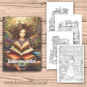 Książki • kolorowanka na spirali