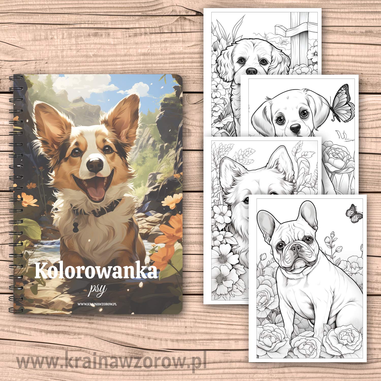 kolorowanka-na-spirali-psy-krainawzorow-pl-5z kolorowanka-na-spirali-psy-krainawzorow-pl-5z