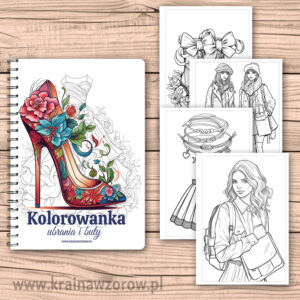 Ubrania i buty • kolorowanka na spirali