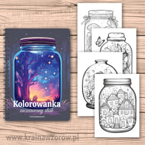 Zaczarowany słoik • kolorowanka na spirali