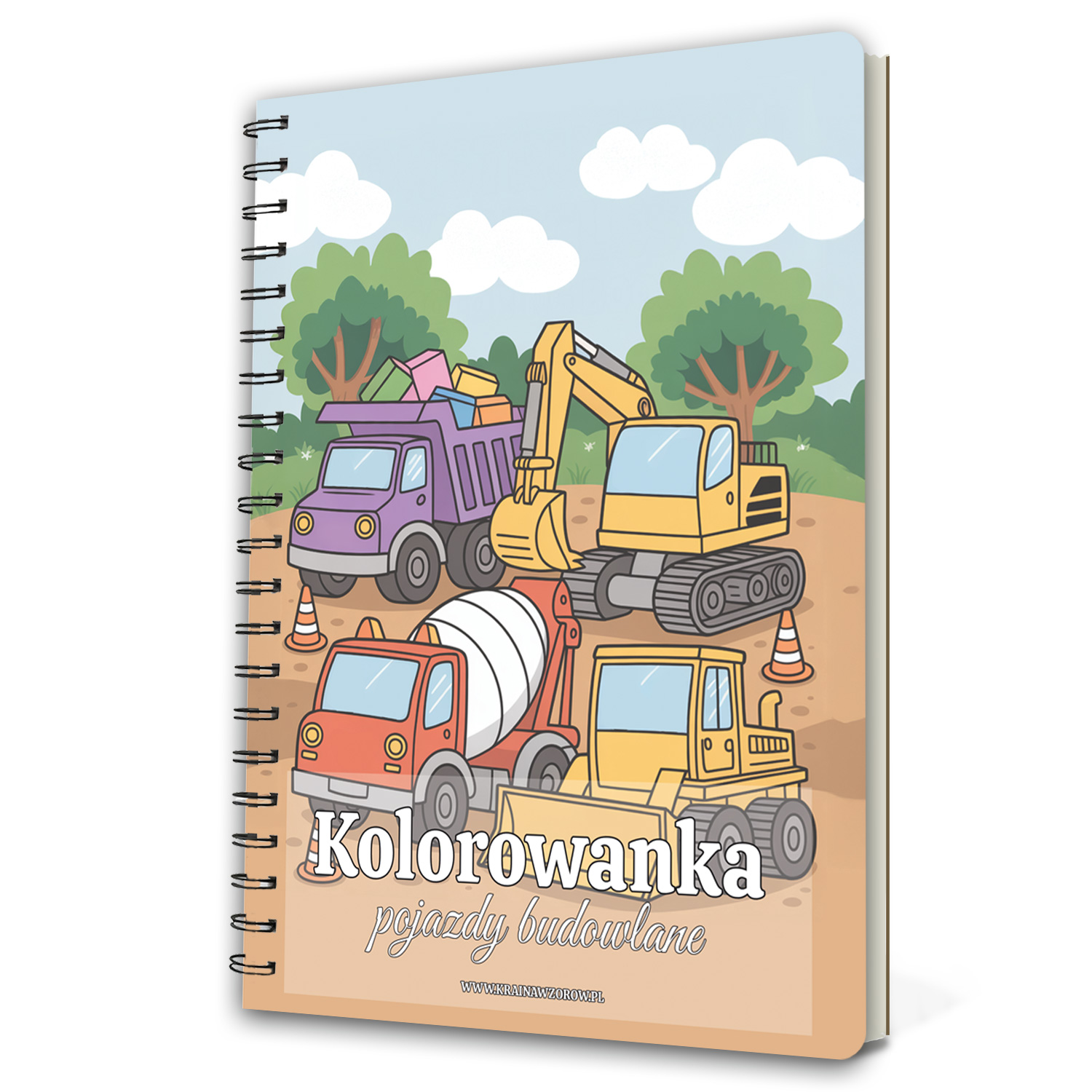 kolorowanka-na-spirali-pojazdy-budowlane-krainawzorow-pl-004a