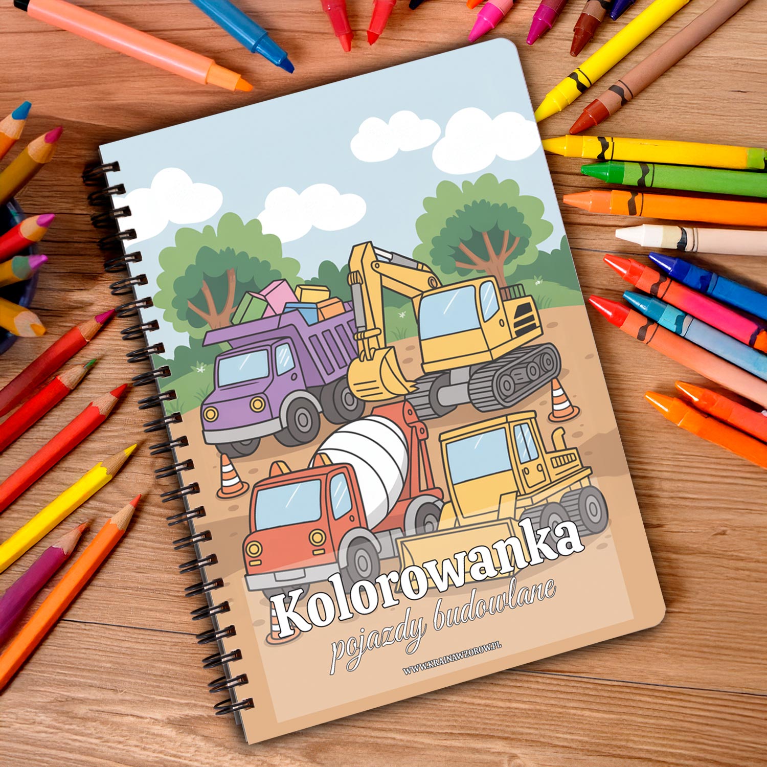 kolorowanka-na-spirali-pojazdy-budowlane-krainawzorow-pl-005a